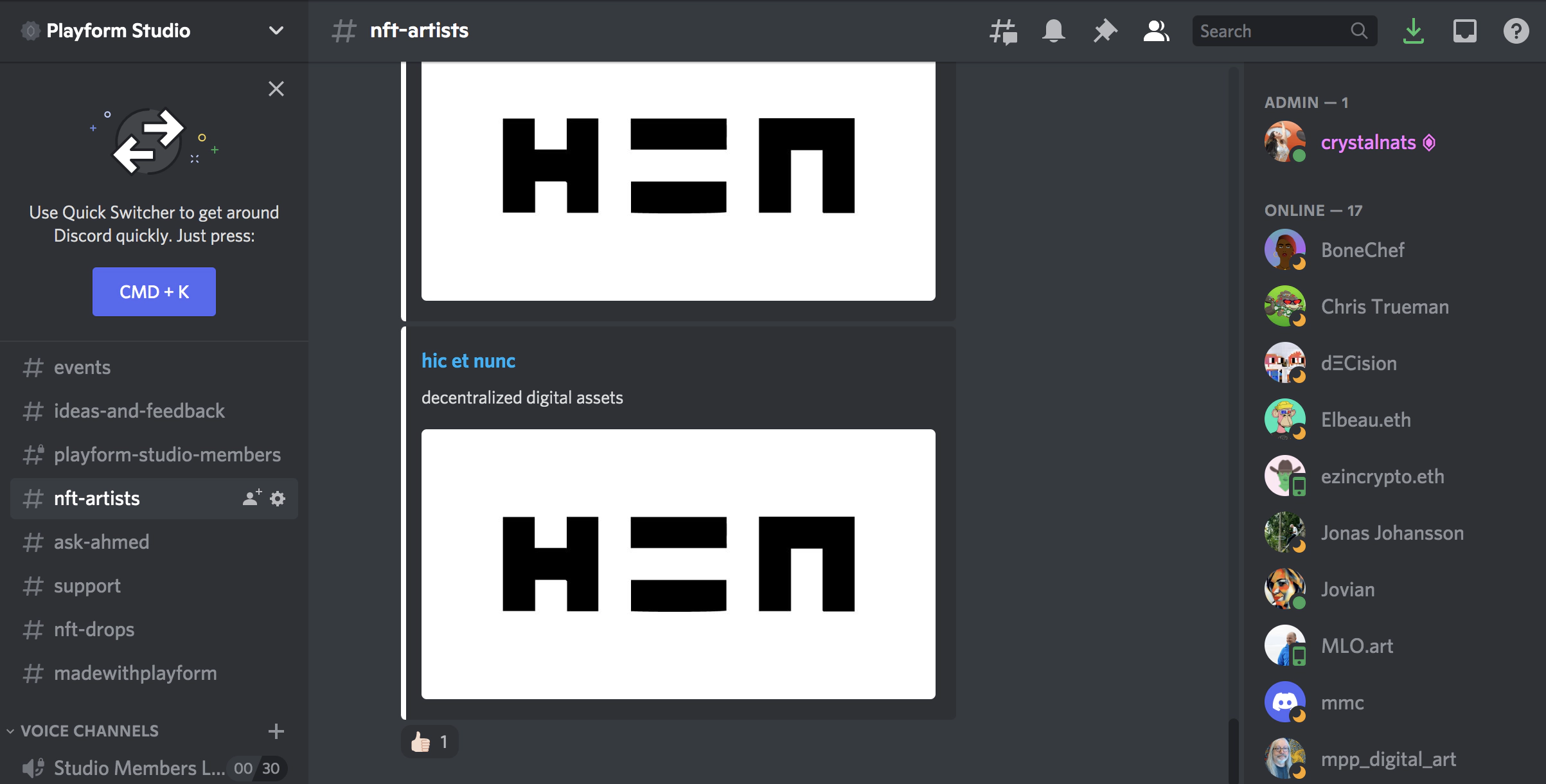 Playform studio discord